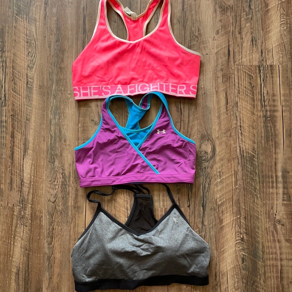 3 Sports Bras - Sz. large